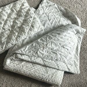 Pottery barn reversible  comforter and sham